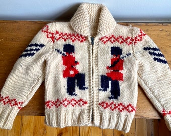 Vintage Wool Cowichan Child Cardigan