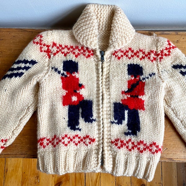 Vintage Wool Cowichan Child Cardigan