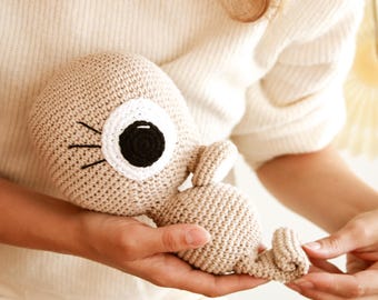 Seahorse Crochet Pattern Amigurumi – Beginner PDF Seahorse Crochet Stuffed Animal DIY Sea Animal Crochet Pattern