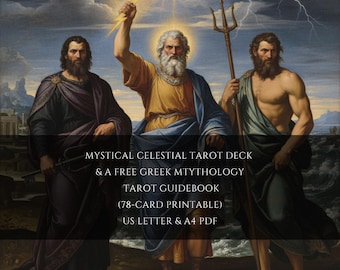 Greek Mythology Tarot Deck — Printable Digital Download