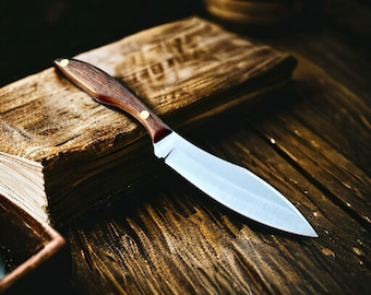 Cuchillo pequeño canadiense. Cuchillo de cocina, Cuchillo vegetal hecho a mano, Cuchillo compacto de cocina, Bushcraft