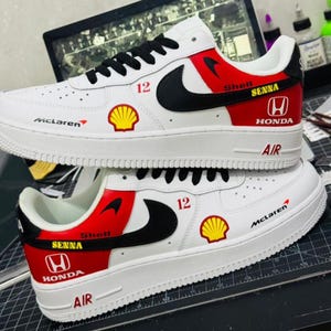 Air Force 1 McLaren-Honda F1 Custom, Handmade sneakers