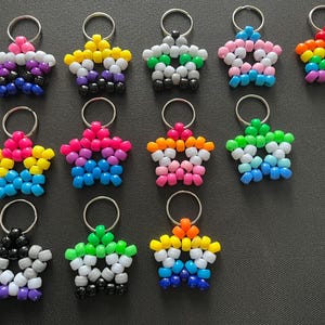 Pride Kandi Star Nyckelringsset: 3 | Handgjort