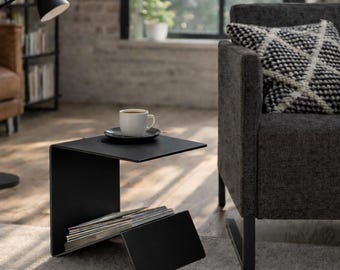 Minimalist Metal Coffee Table Modern Accent Table Contemporary Living Room Decor