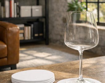 Set of 4 Metal Mug Coasters Modern Steel Drink Table Protection Decor