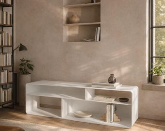 Modern Industrial Metal TV Stand Console Steel Furniture Storage Unit