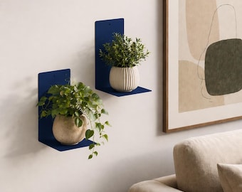 Quadratisches Metallwandregal Minimalistisches modernes dekoratives Aufbewahrungsregal