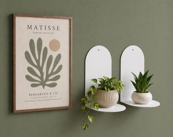 Estantería metálica para plantas, estantería minimalista de pared para libros, almacenamiento decorativo.