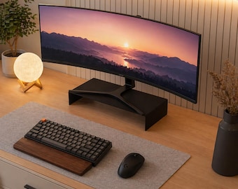 Metal Monitor Stand Laptop Riser TV Screen Stand Minimalist Desk Organizer
