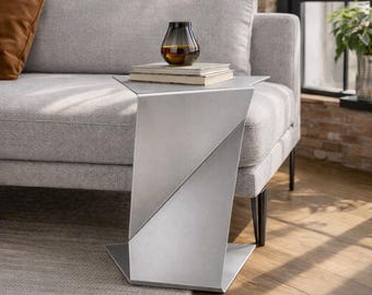 Modern Geometric Metal Minimalist Coffee Table Industrial Living Room Accent Furniture