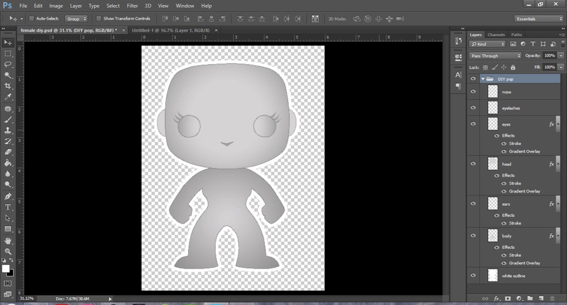 PHOTOSHOP Files for Custom Funko Pop Vinyl Toy Packaging. - Etsy