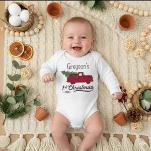 Body bébé garçon manches longues col US en coton bio (lot