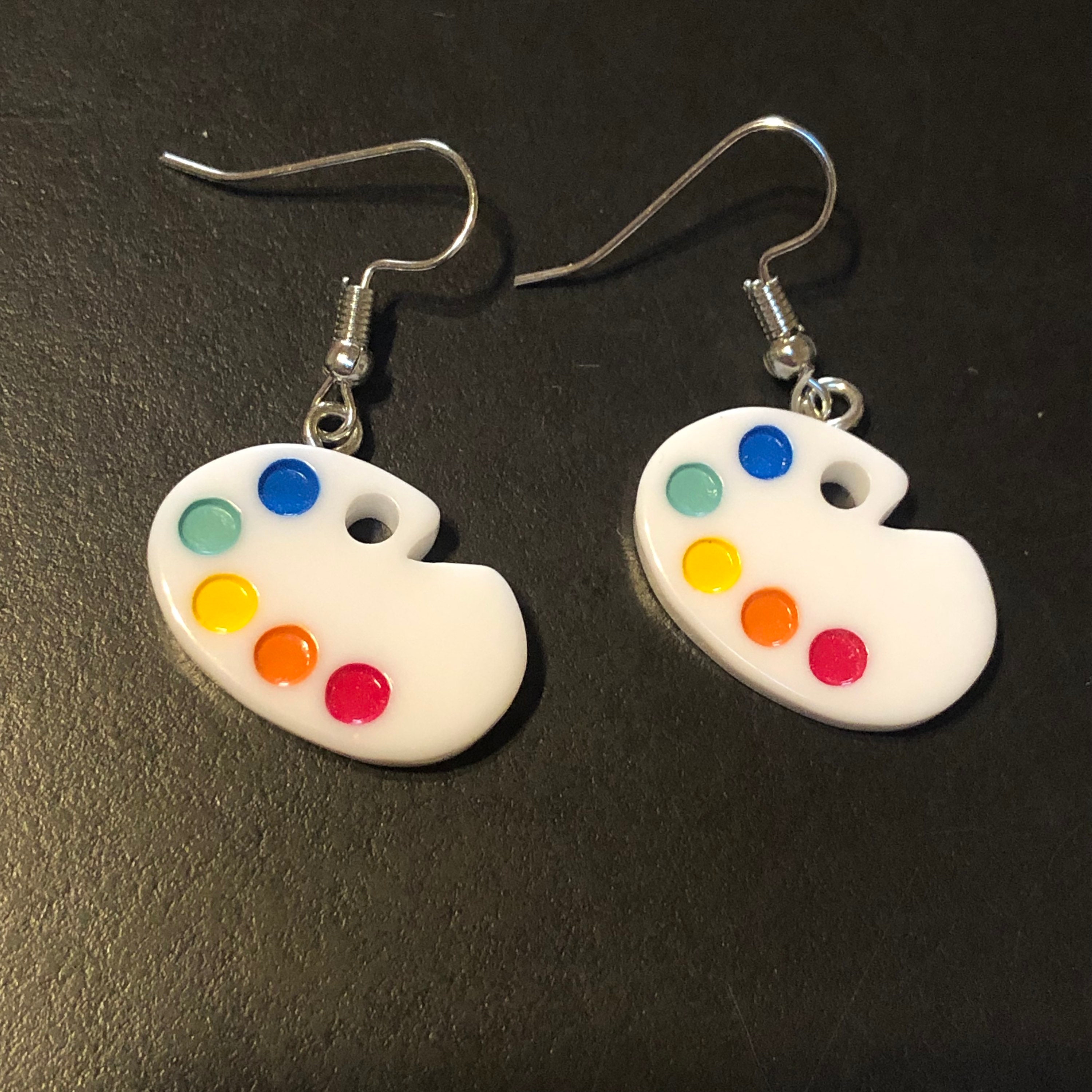 Paint Palette Earrings Jewelry for Artists Pride Gifts for Etsy UK