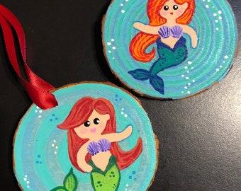 Set of Two Mermaid Ornaments