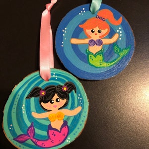 Set of Two Mermaid Ornaments 画像 1