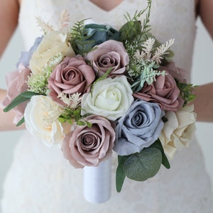 Sage Green and Dusty Rose Brides Bouquet Ships the Next Day ID 79 image 2