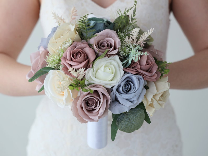 Sage Green and Dusty Rose Brides Bouquet Ships the Next Day ID 79 image 2