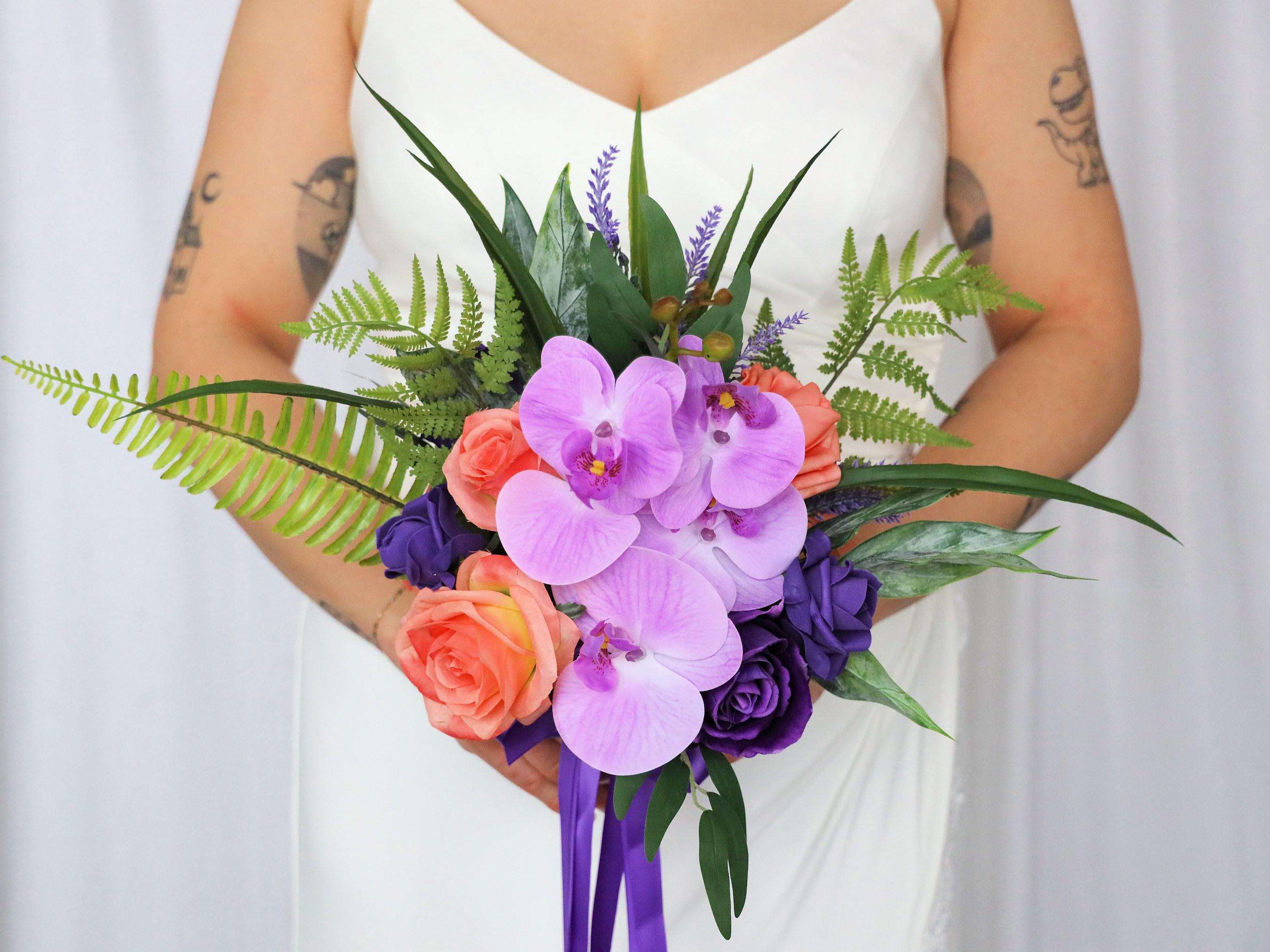 Orchid Purple Brides Bouquet