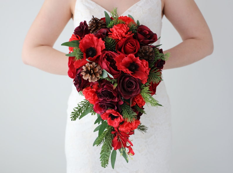 Burgundy and red bouquet