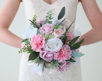 Pink and White Brides Bouquet - Ships the Next Day - ID#522