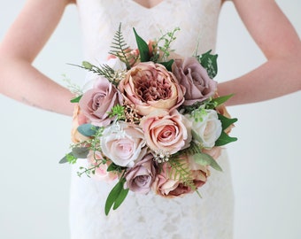 Mauve and Blush Bouquet - Ships the Next Day - ID#507