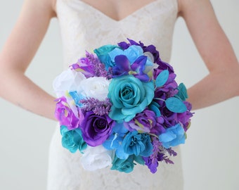 Turquoise Brides Bouquet - Ships the Next Day - ID#513