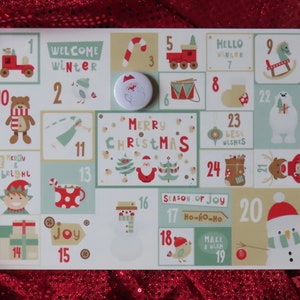 Christmas Countdown Calendar 12x9&quot;