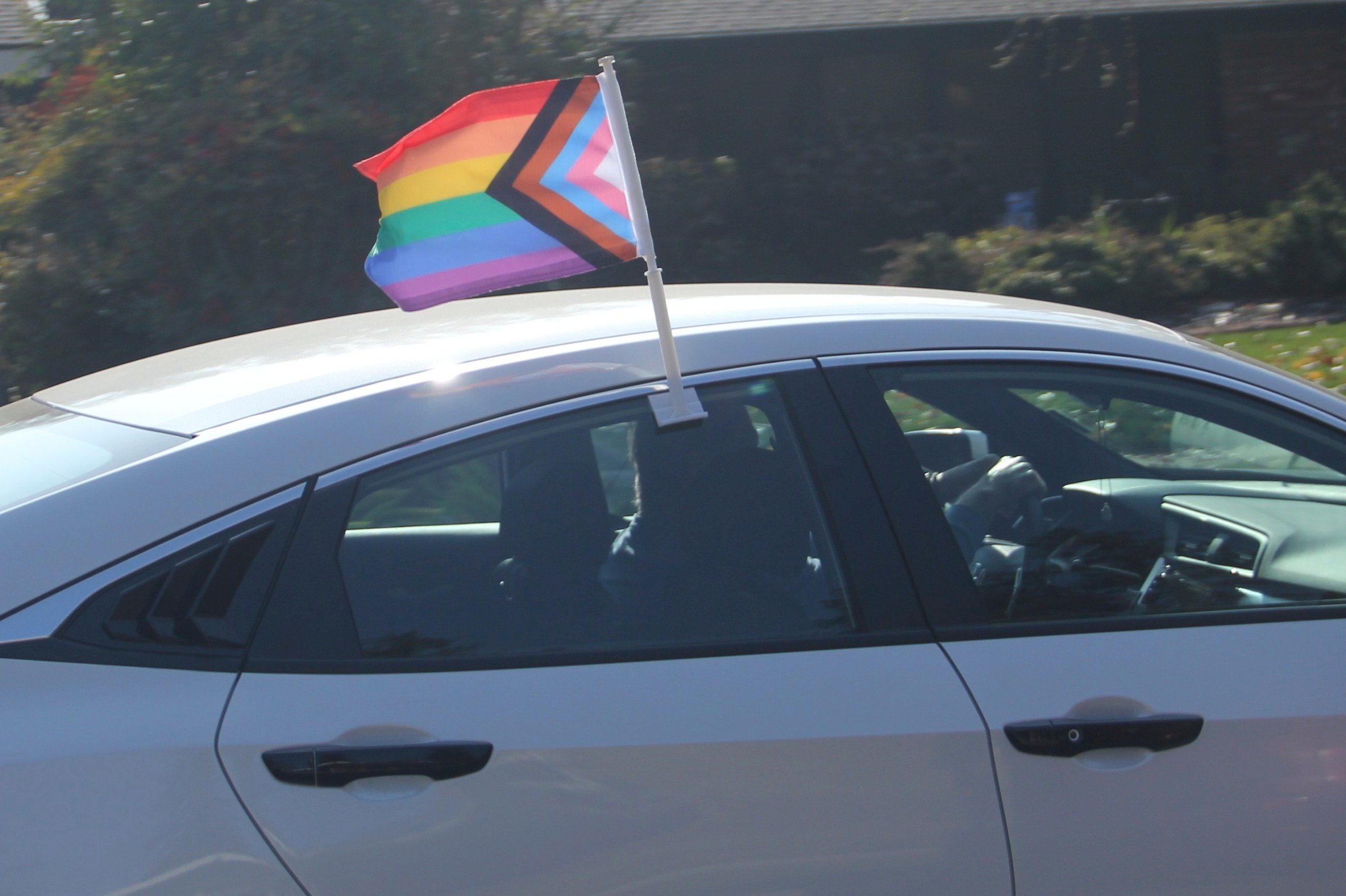 Progress Pride Car Flag 