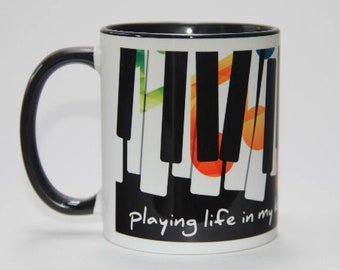 11oz Playing Life In My Key Ceramic Mug