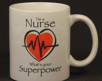 11oz Super Hero Nurse Ceramic Mug