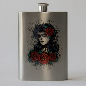 Day of the Dead, 8oz Flask