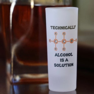 2oz Frosted Shot Glass Alcohol is a Solution