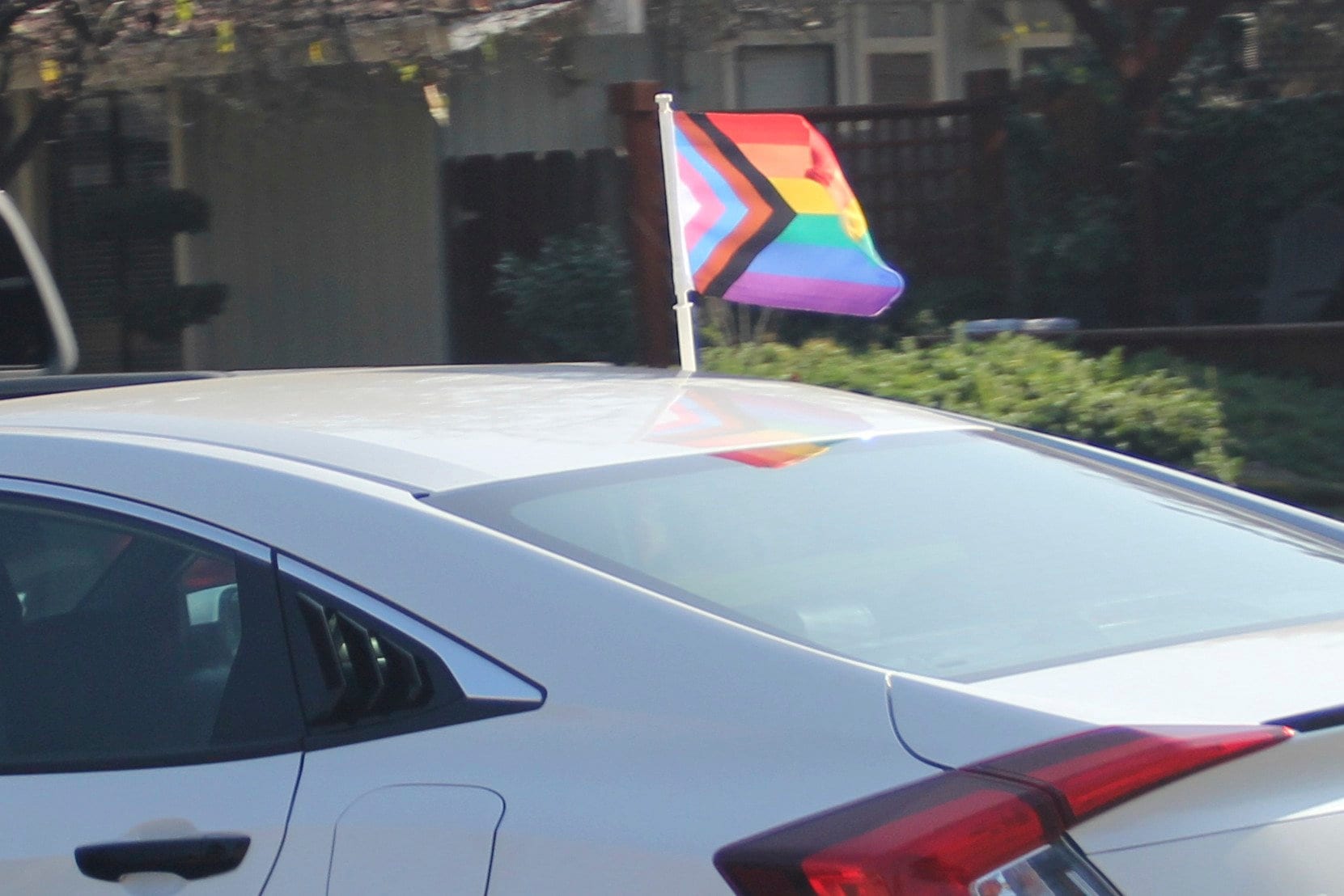 Progress Pride Car Flag 