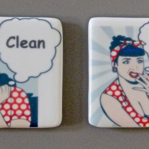Dishwasher Magnets, Pin Up Girl