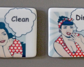 Dishwasher Magnets, Pin Up Girl