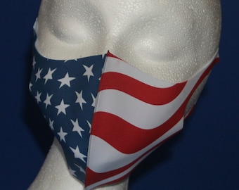 American Flag Polyester Face Mask