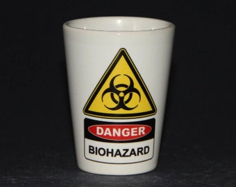 1.5oz BioHazard Ceramic Shot Glass