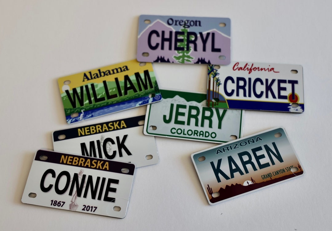 Extra Mini State License Plates Etsy