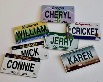 Extra Mini Magnetic State License Plates