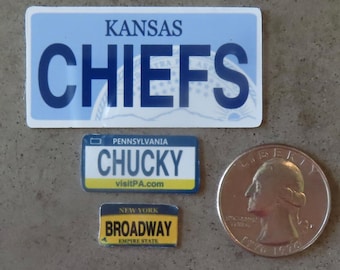 RC Mini State License Plates