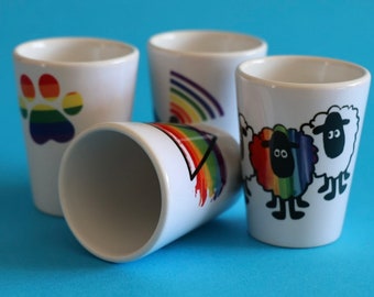 Rainbow Shot Glasses