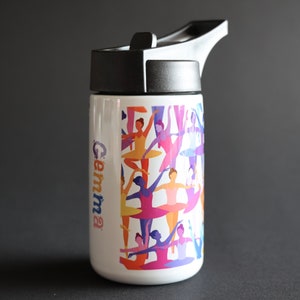 12oz Stainless Steel Ballet Sports Water Bottle