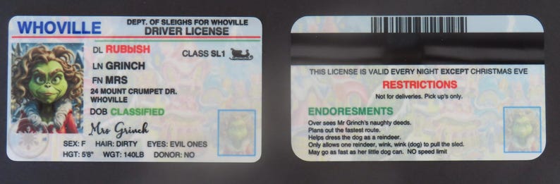 La licencia de conducir del Grinch imagen 5
