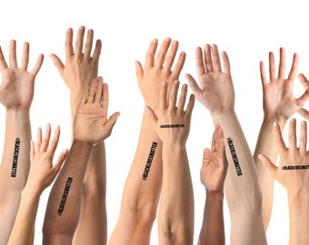 BLACKLIVESMATTER Temporary Tattoo