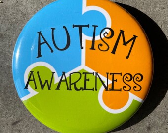 Autism Awareness Button Pinback 1 Set (12)