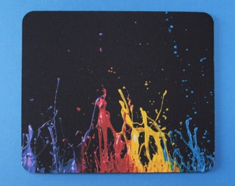 Artistic Paint Splash Mouse Pad