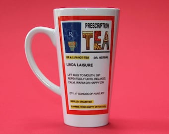 RX Prescription Tea Latte Mug / 17 ounce