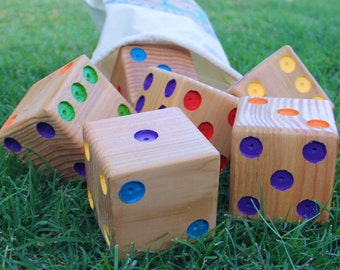 Big Rollers Lawn Dice (Rainbow Edition)
