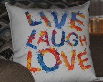 Live Laugh Love Pillow