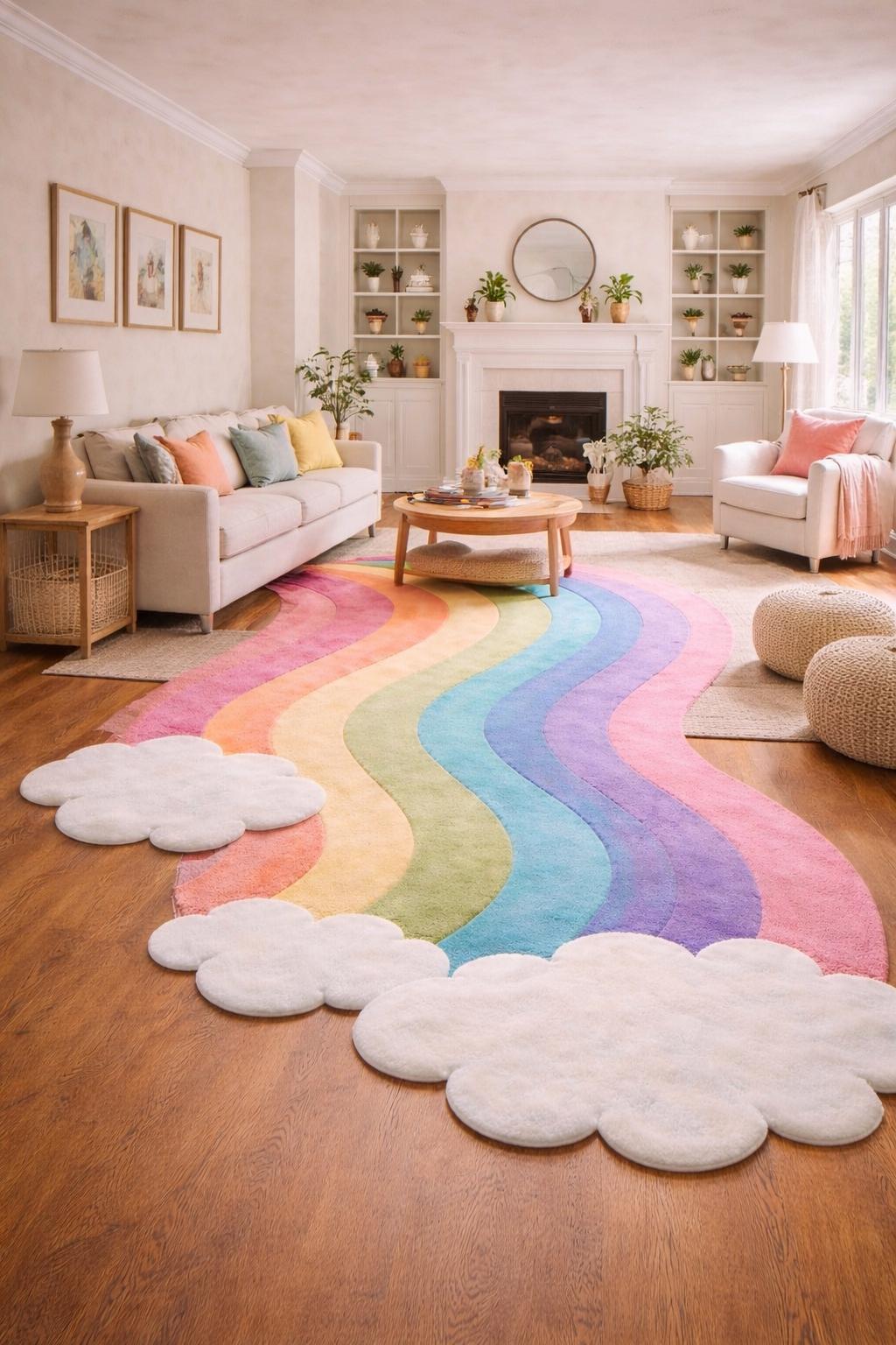 Pastell bunte teppich